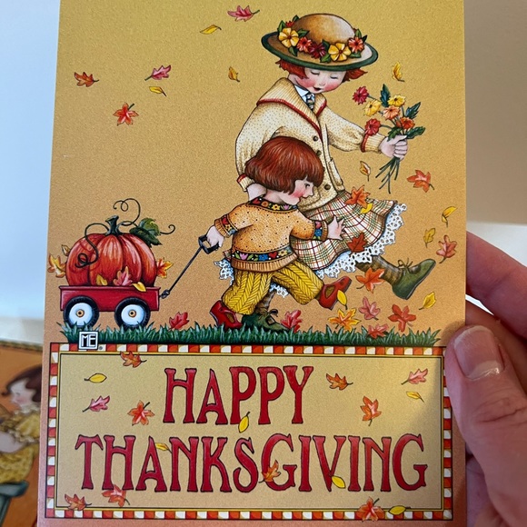 Mary Engelbreit Art Vintage Greeting Card Lot Thanksgiving 12 Cards - Picture 2 of 10